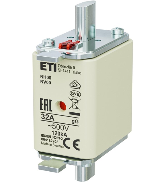 ETI NH00 gG 32A/500V wkładka topikowa