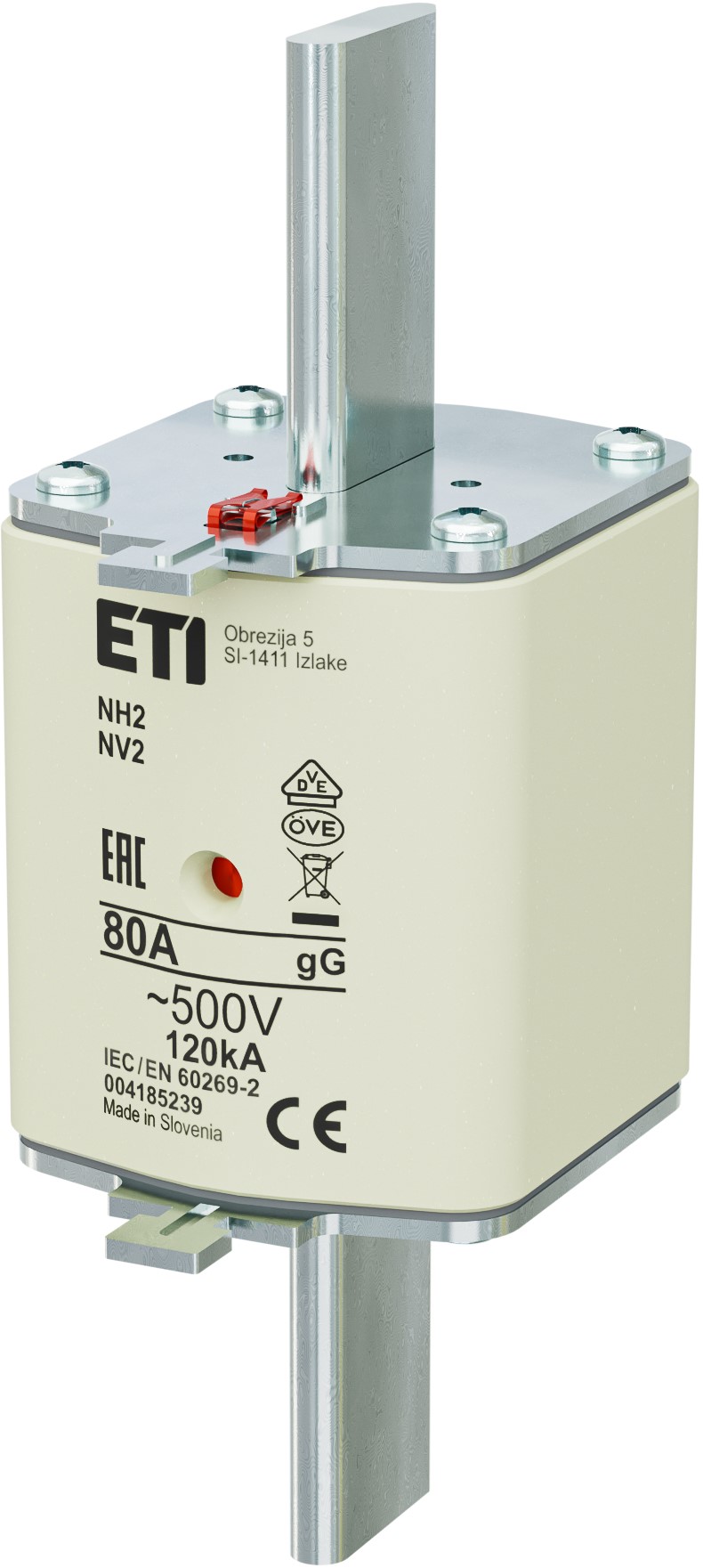 ETI NH2 gG 80A/500V wkładka topikowa