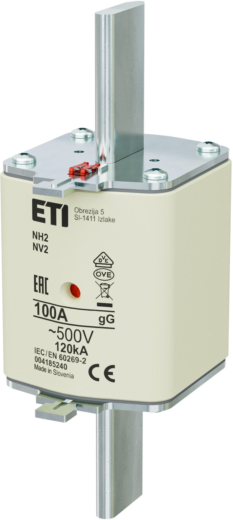 ETI NH2 gG 100A/500V wkładka topikowa
