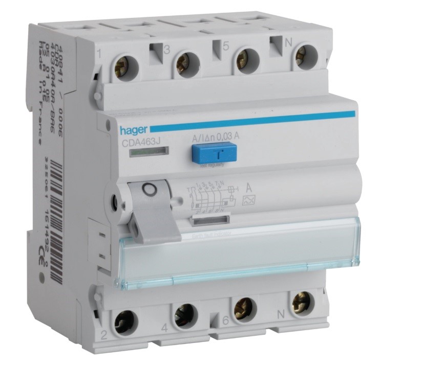 HAGER CDA463J wyłącznik różnicowoprądowy 4P 63A A