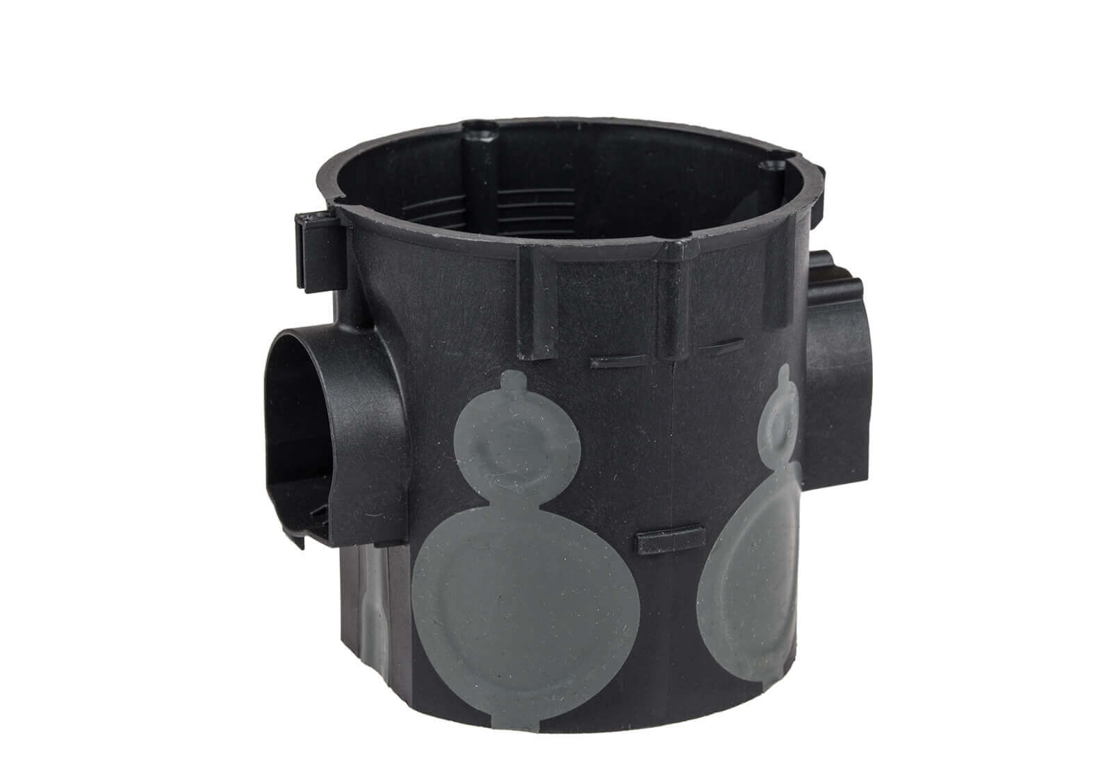 SIMET E107-2K puszka 60mm głęboka,łączeniowa czarn