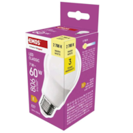 EMOS LED CLS A60 7W=60W E27 806lm WW