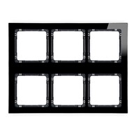 KARLIK DECO CZARNY/CZARNY 12-12-DRSM-3x2 ramka x6
