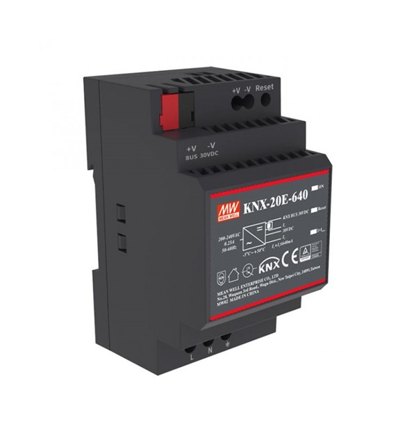 MEANWELL KNX-20E-640 zasilacz na DIN 30V 0,64A 20W
