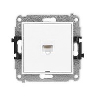 KARLIK MINI BIAŁY MAT 25MGKBO-1 gniazdo 1xRJ45 5e