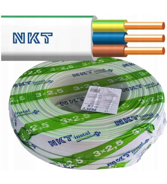 NKT przewód YDYpzo 3x2.5 750V 500m