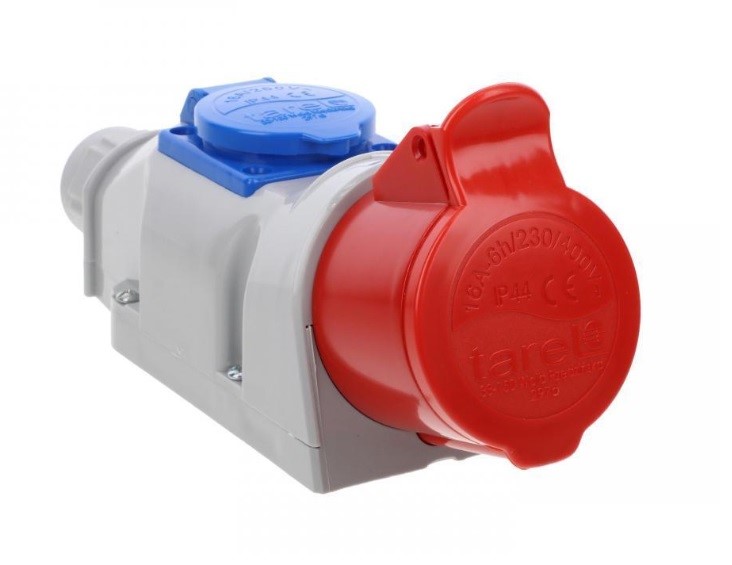 TAREL zestaw gniazdo stałe 5x16 + gniazdo 230V