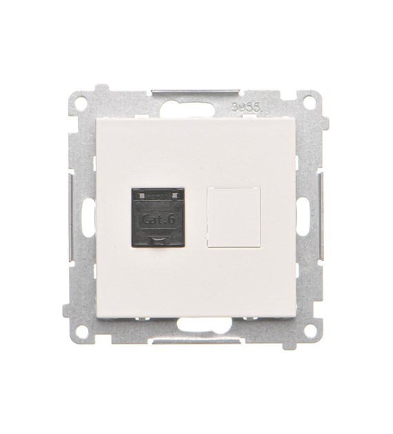 SIMON 55 BIAŁY MAT T61e.01/111 gniazdo komputer x1