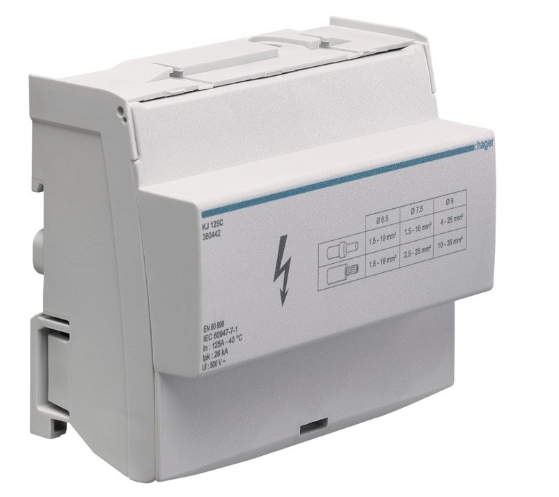 HAGER KJ125C blok rozdzielczy 4P 125A