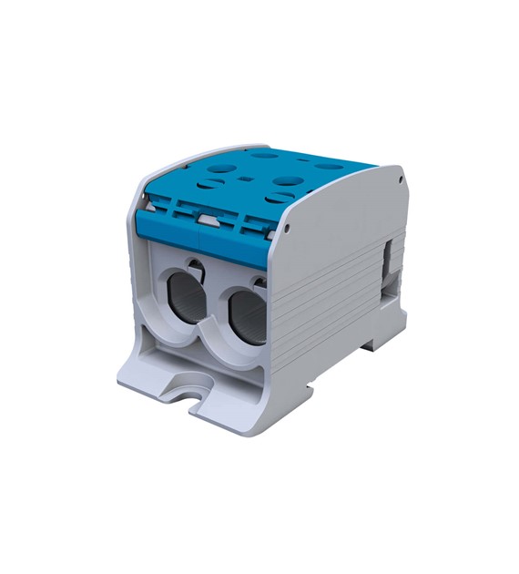 SIMET SIMBLOCK STB95-2 Al/Cu złączka szyn. NIEBIES