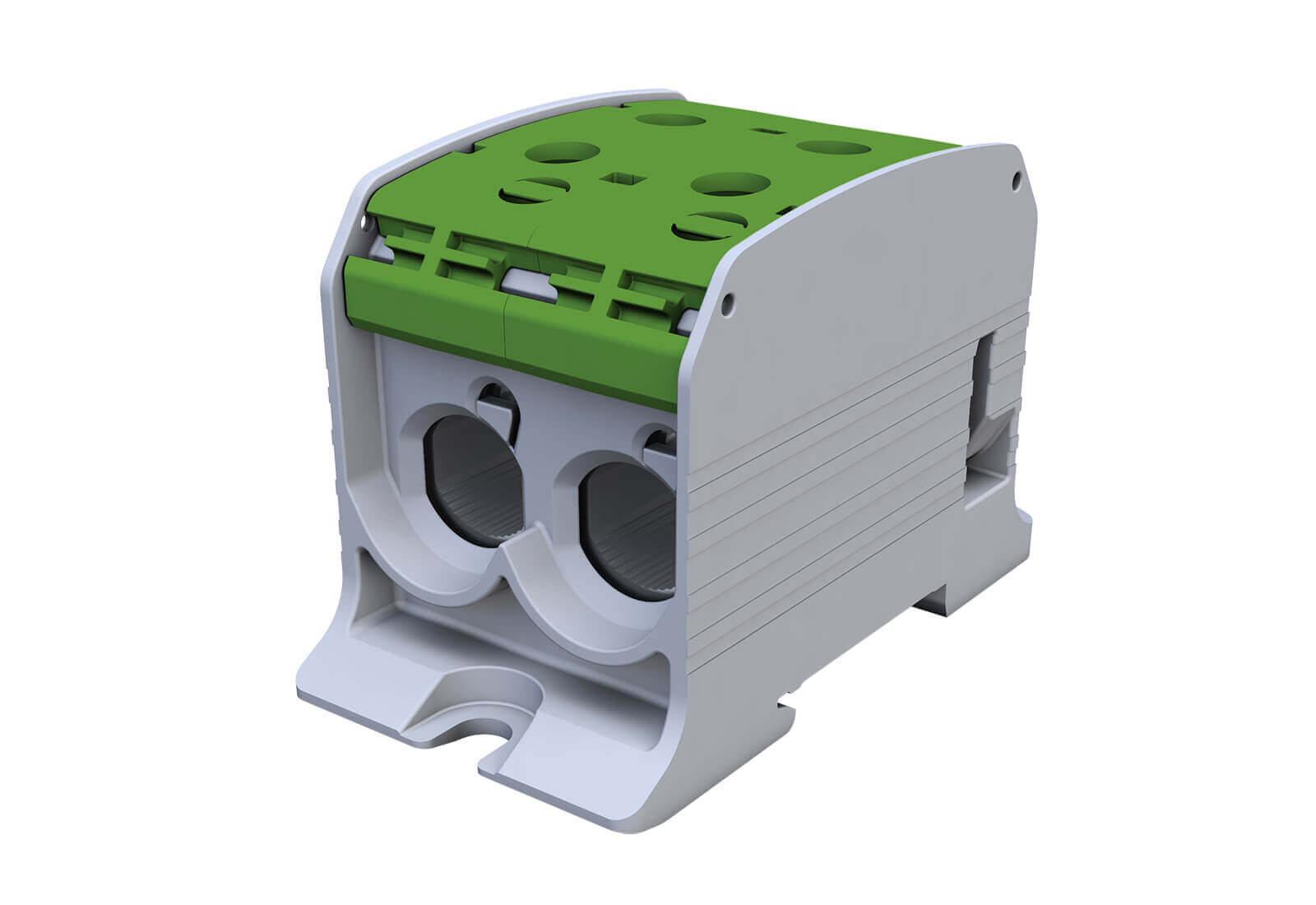 SIMET SIMBLOCK STB95-2 Al/Cu złączka szyn. ZIELONY