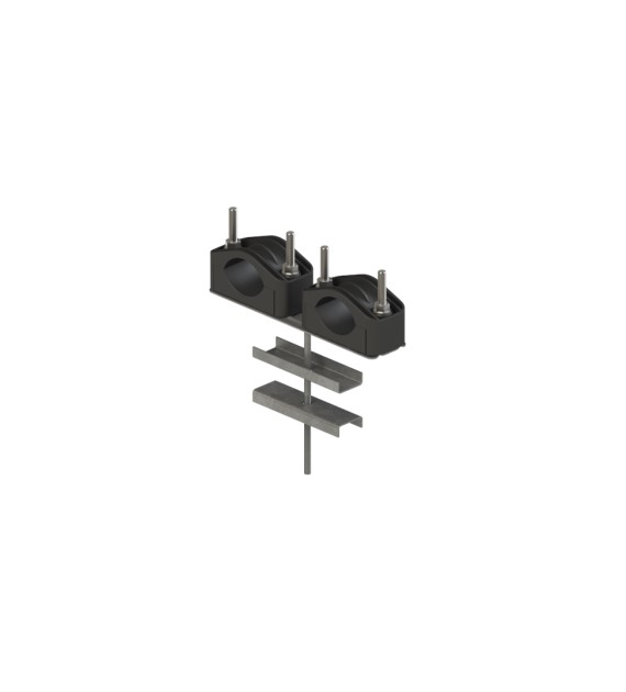 ALPAR uchwyt x2 U-2 słupa ŻN z odsadzeniem (U202)