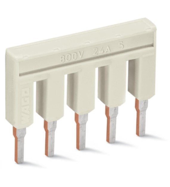 WAGO 2002-405 mostek 5-torowy z izolacją, SZARY