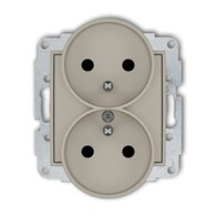 KARLIK ICON TAUPE 60IGPR-2zp gniazdo x2 z uz.