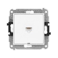 KARLIK ICON BIAŁY MAT 25IGKBO-1 gn. RJ45 x1 b/po