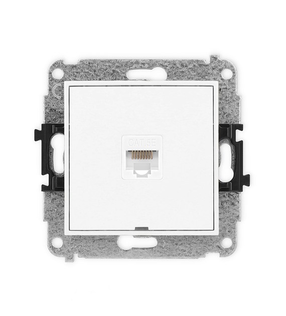 KARLIK ICON BIAŁY MAT 25IGKBO-1 gn. RJ45 x1 b/po
