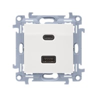 SIMON 10 BIAŁY CEC2CAQ.01/11 ładowarka C+A 30W