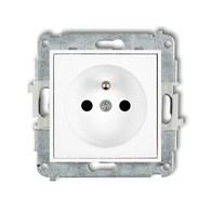KARLIK ICON BIAŁY MAT 25IGP-1zp gniazdo x1 z uz.