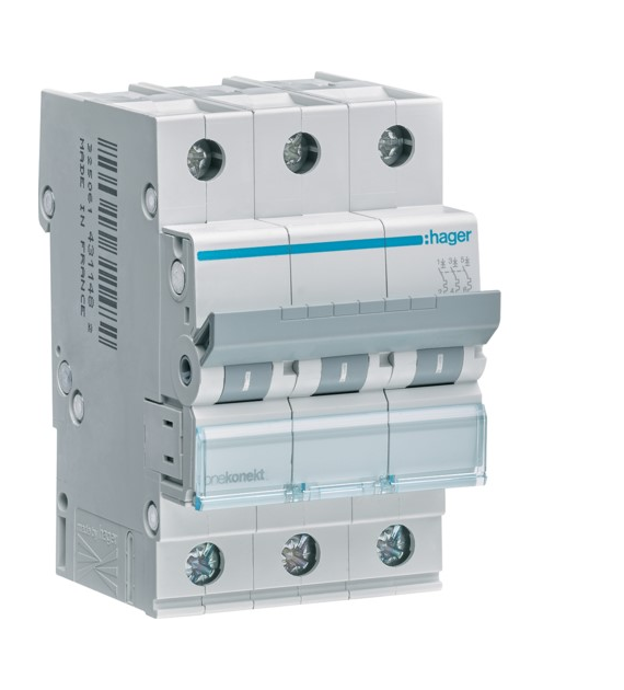 HAGER MCN350E wyłącznik nadprądowy 3P C50A 6kA AC