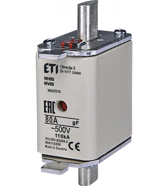 ETI NH00 WT-00 gF 80A/500V wkładka topikowa