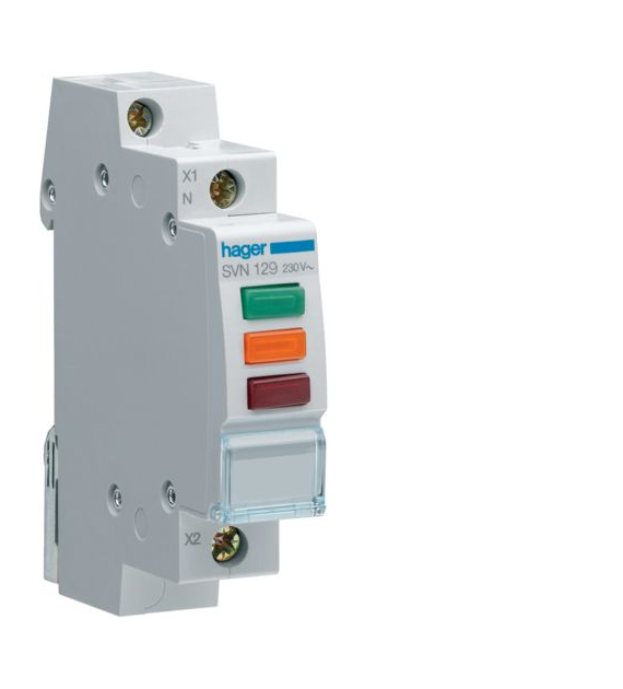 HAGER SVN129 lampka sygnalizacyjna LED 3-KOLORY