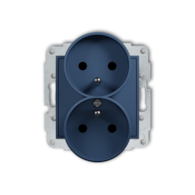 KARLIK MINI NAVY BLUE 64MGPR-2zp gniazdo x2 z/u
