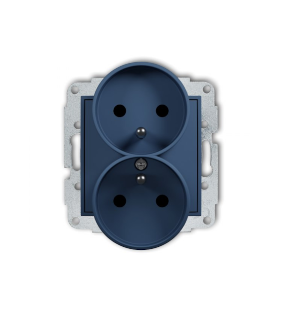 KARLIK MINI NAVY BLUE 64MGPR-2zp gniazdo x2 z/u