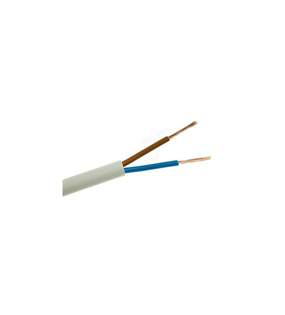 ELEKTROKABEL przewód OMY 2x1,5 biały 1000m