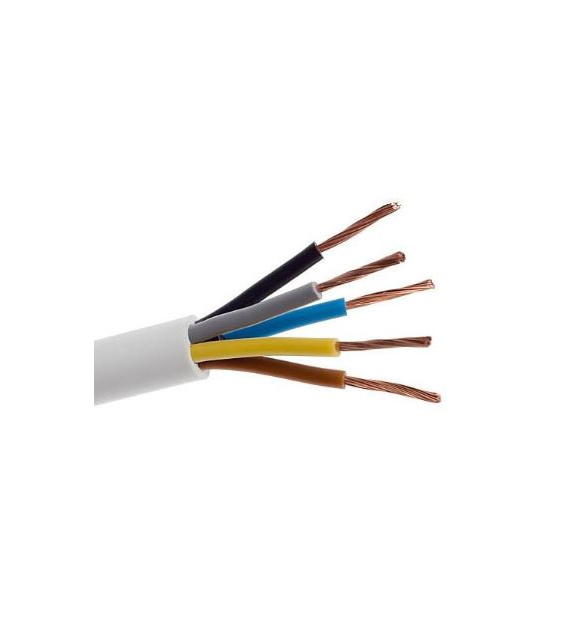 ELEKTROKABEL przewód OWYżo 5x1 biały 400m