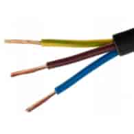 ELEKTROKABEL przewód OWY 3x2.5 czarny H05VV-F 100m