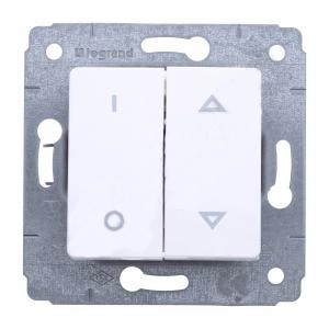 LEGRAND CARIVA BIAŁY łącznik sterowania rolet 10A