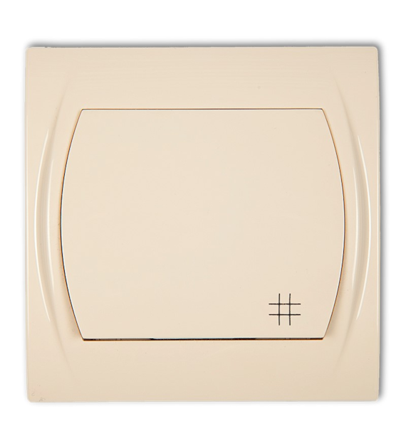 KARLIK LOGO BEŻ 1LWP-6L łącznik x1 krzyżowy