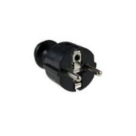 ELGOTECH WT-30-2 wtyczka prosta z/u CZARNY