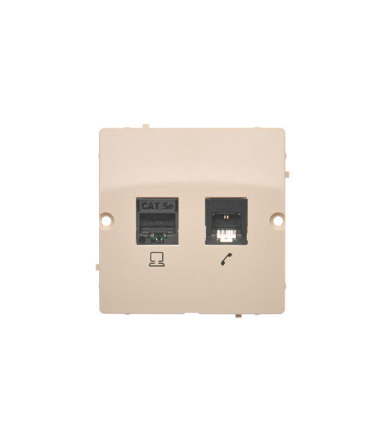 SIMON BASIC BEŻ BMF5T.02/12 gniazdo komput RJ45+te
