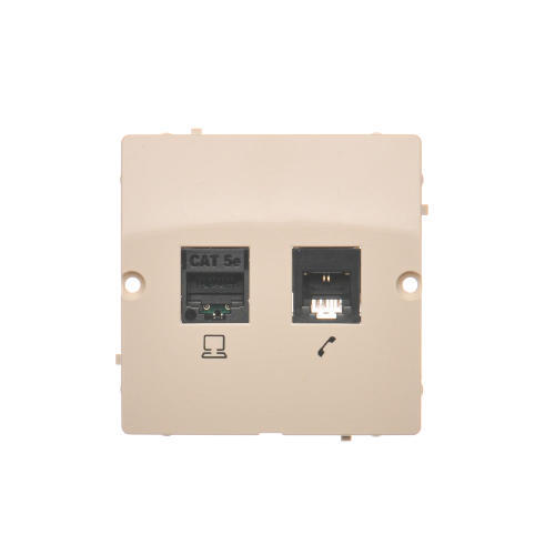 SIMON BASIC BEŻ BMF5T.02/12 gniazdo komput RJ45+te